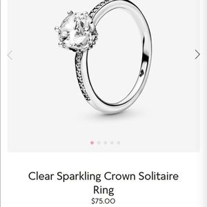Pandora Sparkling Crown Ring